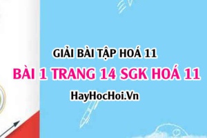 Giải bài 1 trang 14 SGK Hoá 11: Sự điện li của nước (H2O), khái niệm pH, chất chỉ thị Axit Bazơ